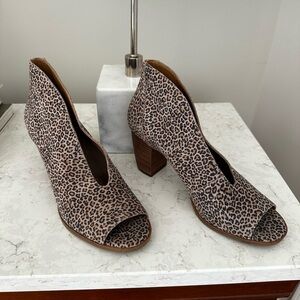 Leopard Print Women's Heeled Shoes